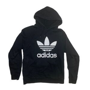 Adidas Men Black Hoodie Size Medium